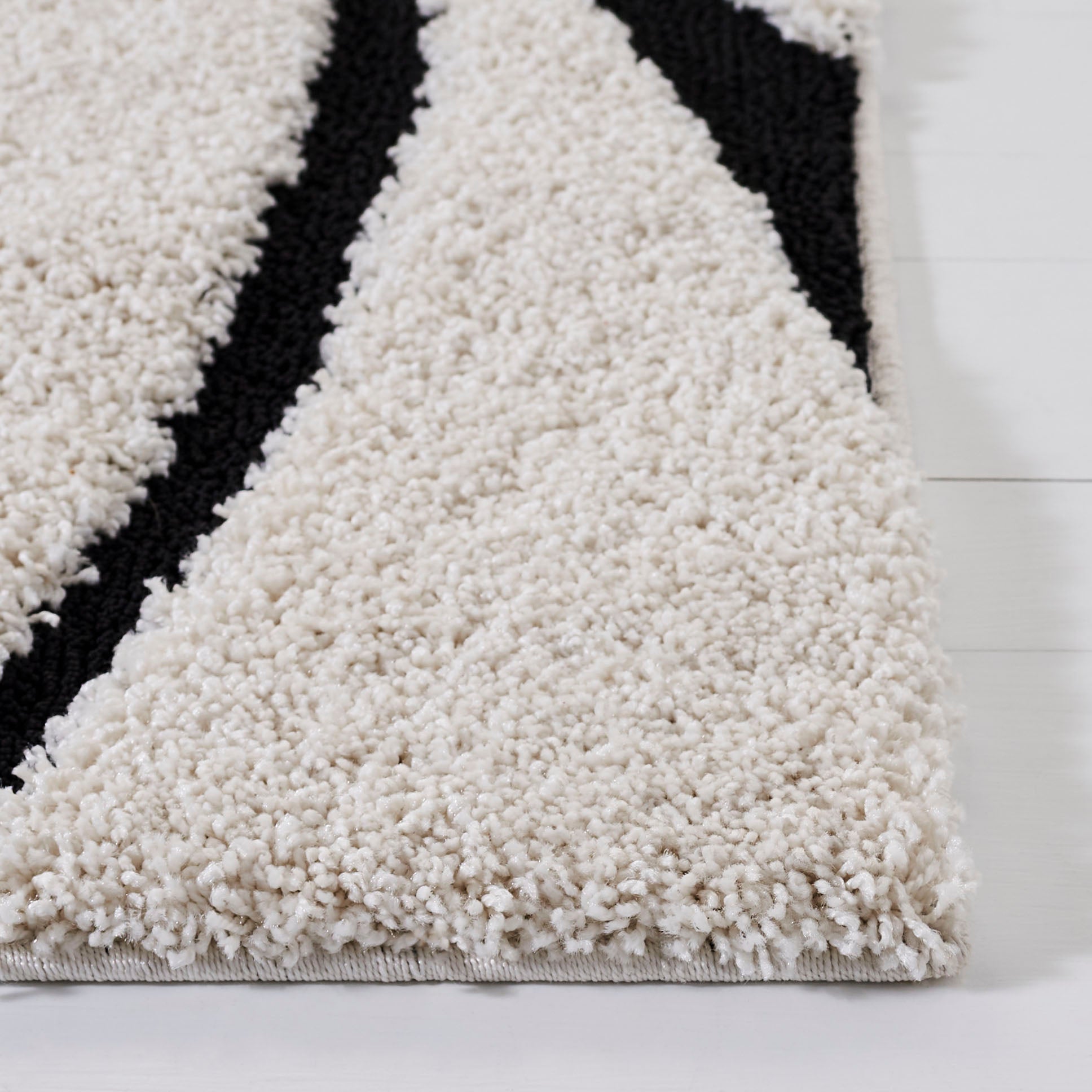 Luxurious Power Loomed Polypropylene Shag Rug from Turkey for Cozy Florida Home Decor