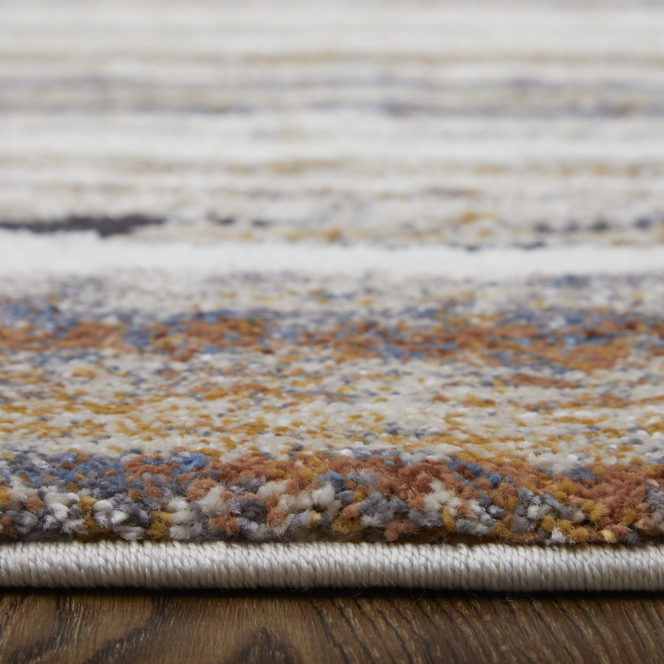 Gilmore Contemporary Geometric Striped Area Rug - A Stunning Vibrant Abstract Design for Trendy Modern Spaces