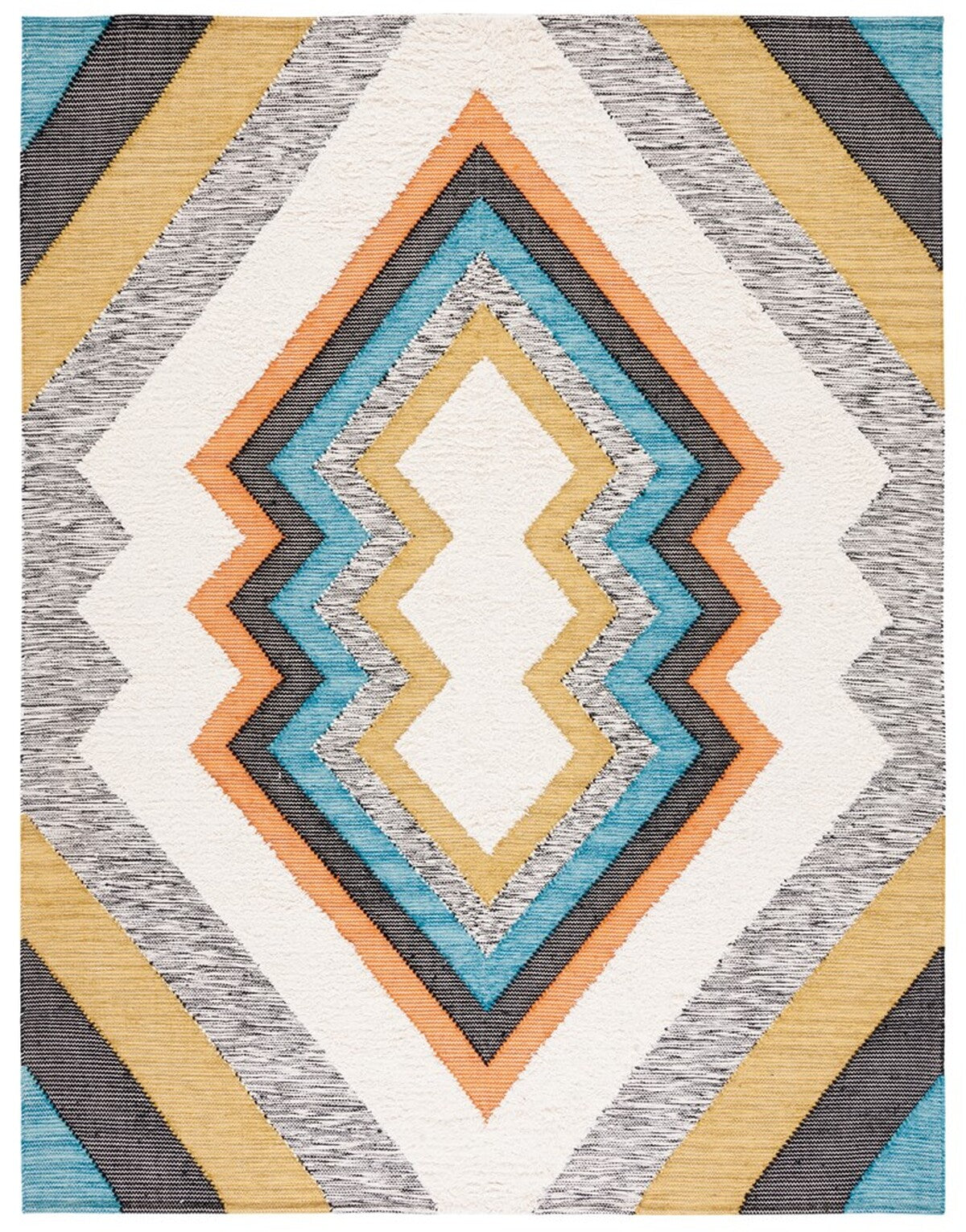 Luxurious Kenya Hand-Woven Wool-Cotton Rug for Stylish Home Comfort