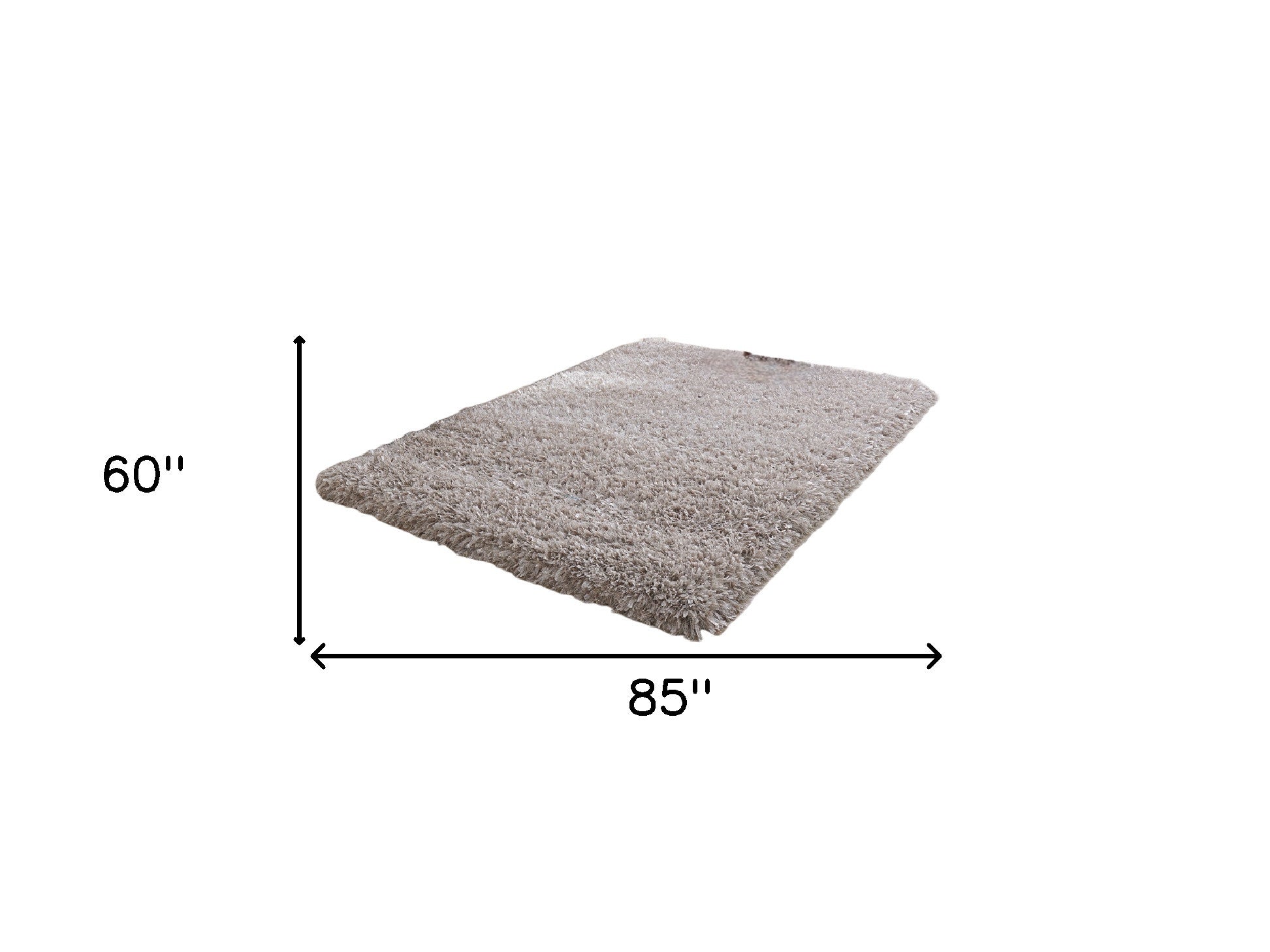 Exquisite Hand-Tufted Beige Shag Area Rug - Ideal for Adding Comfort and Style to Your Living Room or Bedroom
