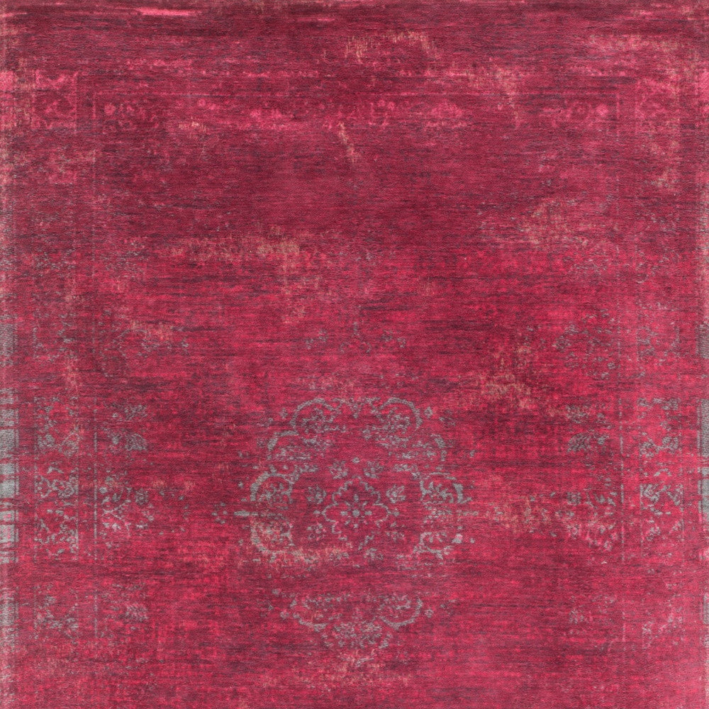 Stylish and Functional 6-Foot by 8-Foot Gray and Pink Medallion Non-Slip Area Rug for Enhancing Cozy Home Decor