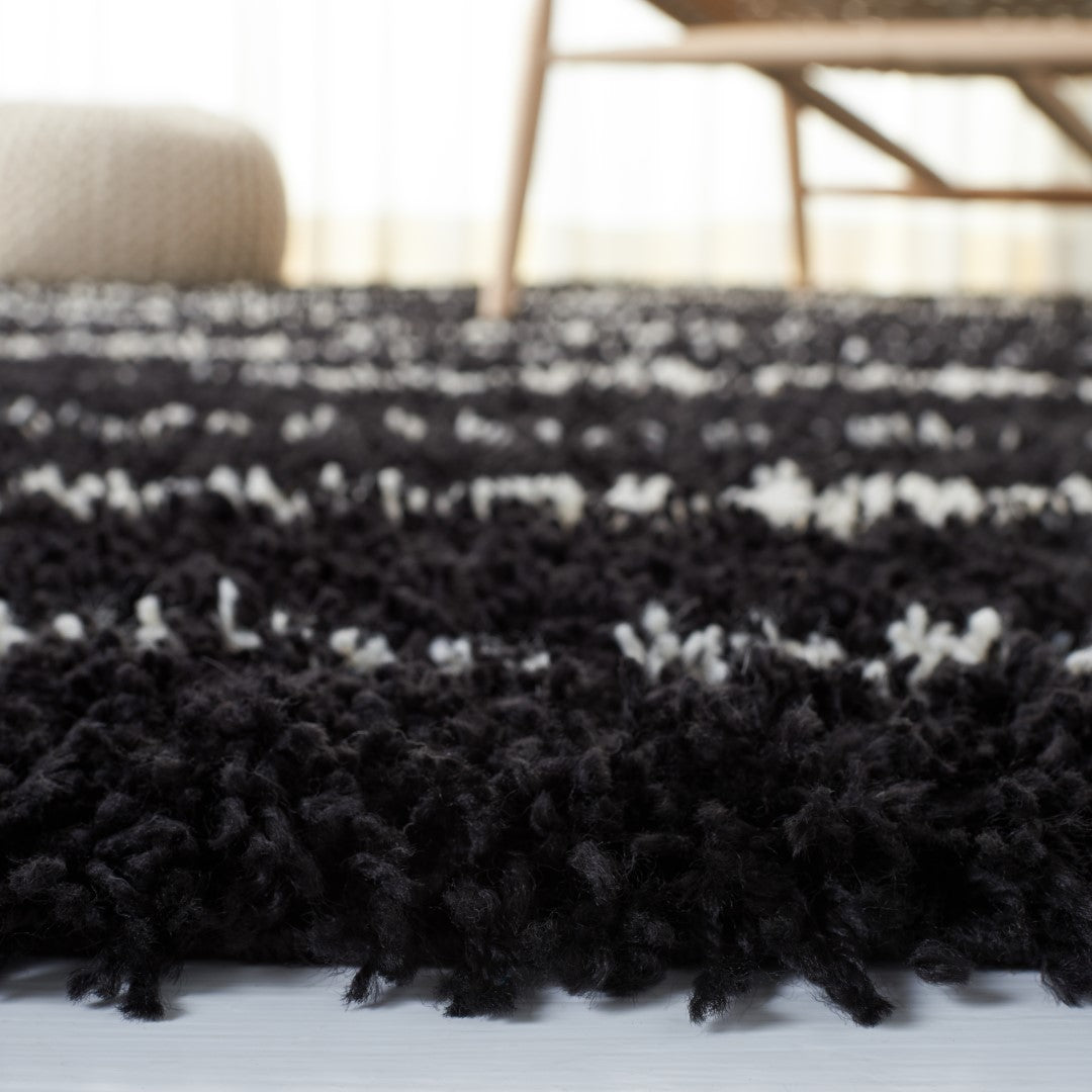 Luxurious Power Loomed Venus Shag Rug Crafted from a Rich Blend of Jute and Polyester for Unmatched Comfort
