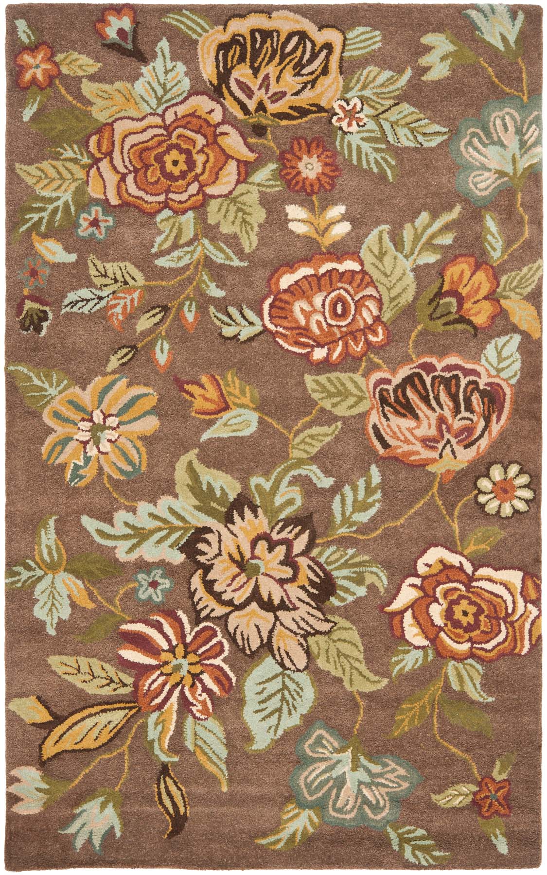 Safavieh's Blossom: Colorful, Hand - Woven 100% Wool Rug Collection Fusing Modern & Classic Country Style