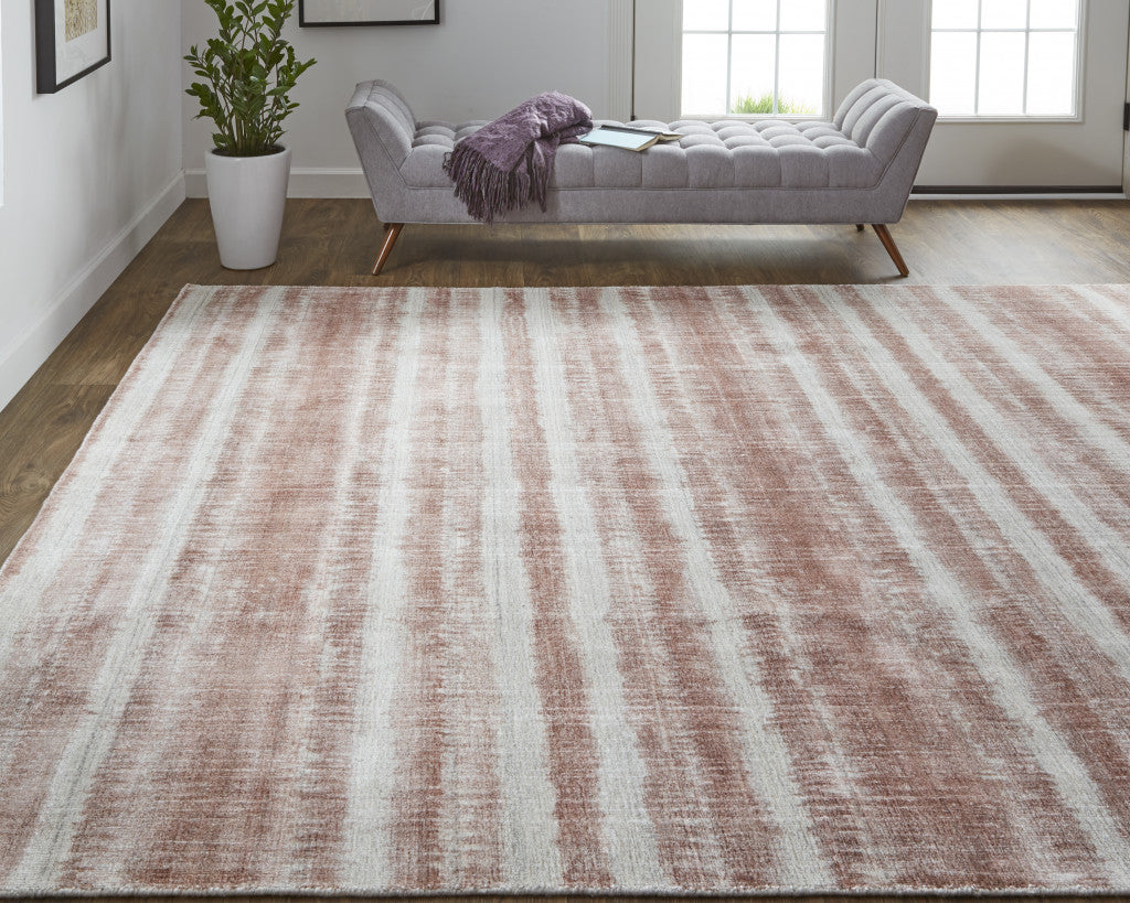 Exquisite Hand-Woven Area Rug in Elegant Tan, Ivory & Black Abstract Design for Home Decor