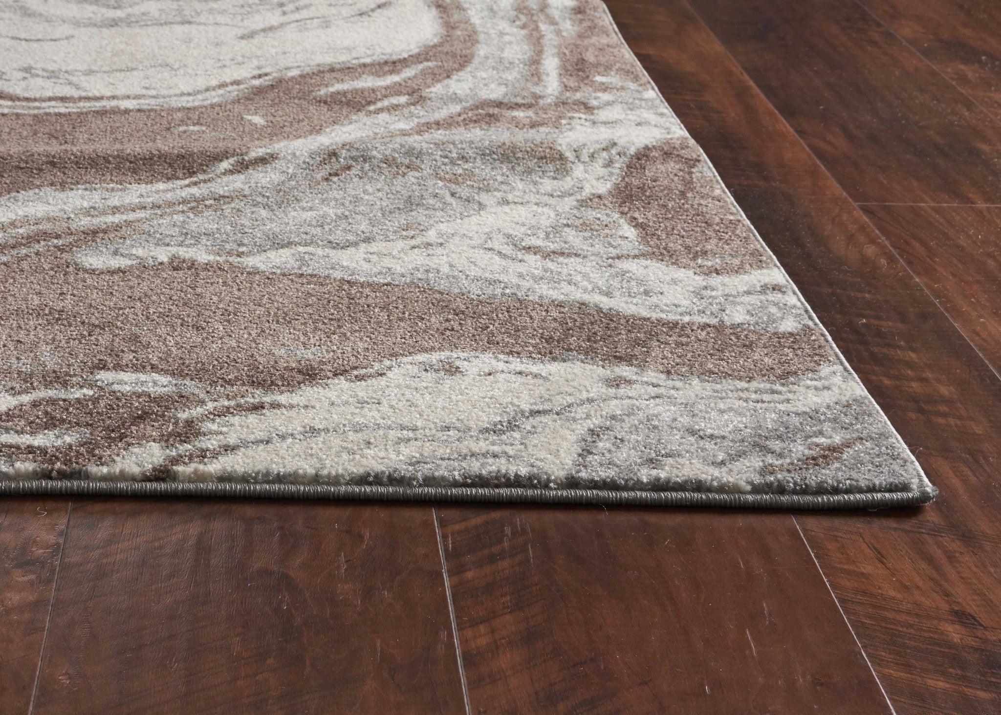 Stylish Mocha Flow Area Rug from Captivating Mirage Collection for Any Room