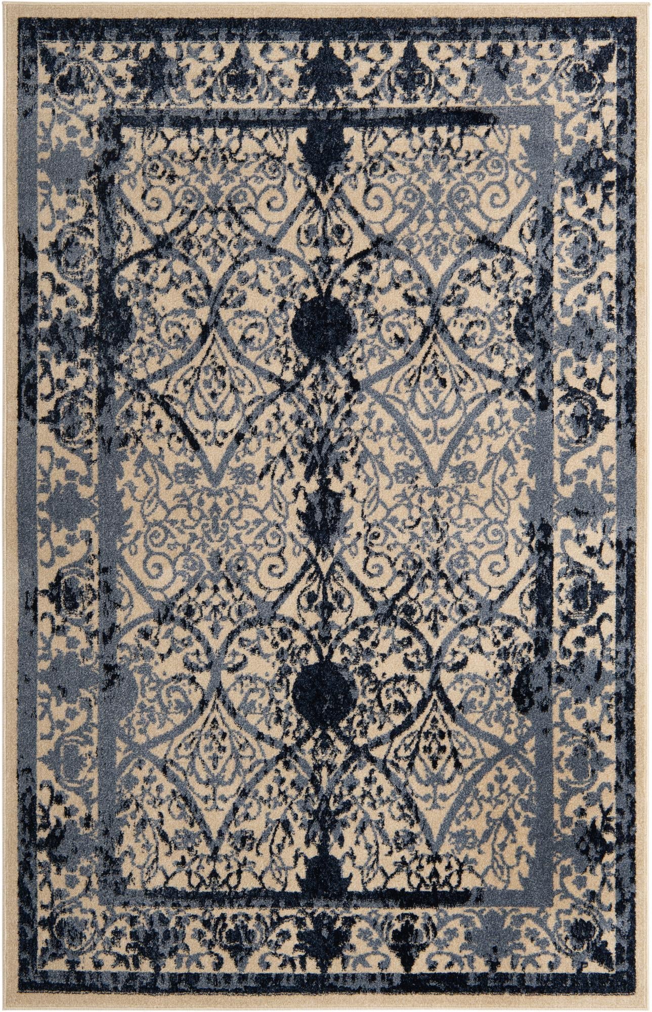 La Jolla Durable Floral Area Rug - Ideal for Any Home Decor