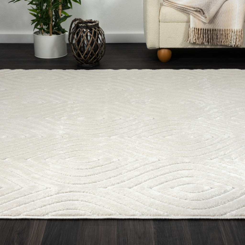 Elegant and Stain-Resistant Trellis Design Area Rug - Ideal for Family Homes with Kids and Pets