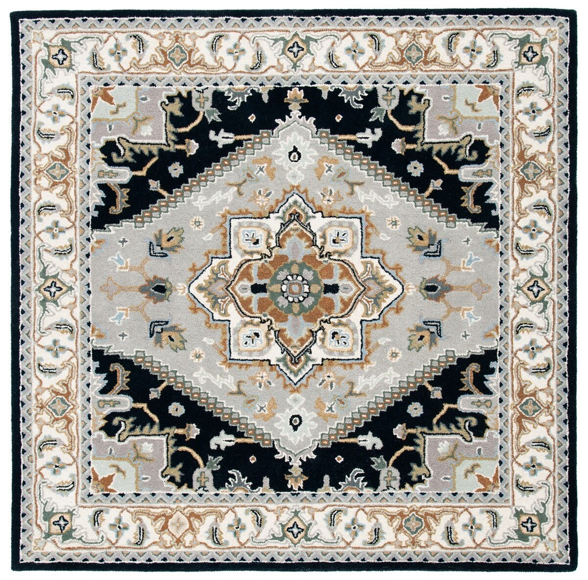 Luxurious Heritage Wool Pile Rug with Hand - Tufted Exquisite Craftsmanship for Timeless Beauty