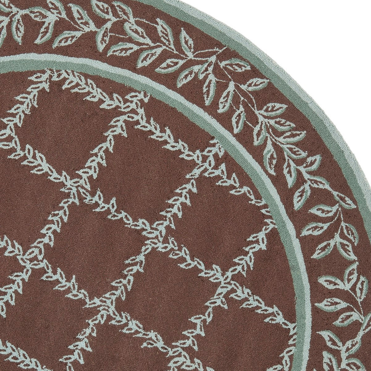 Exquisite Hand-Hooked Chelsea Rug: 100% Pure Wool Pile, Durable Cotton Backing, Timeless Designs