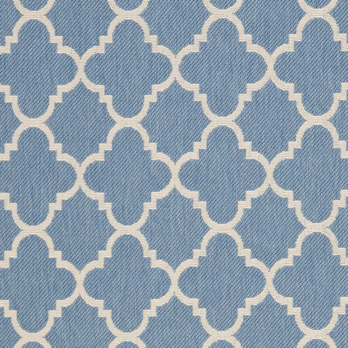 Stylish Courtyard Quatrefoil Pattern Indoor and Outdoor Area Rug with Weather-Resistant and Easy-Clean Features and Elegant Design