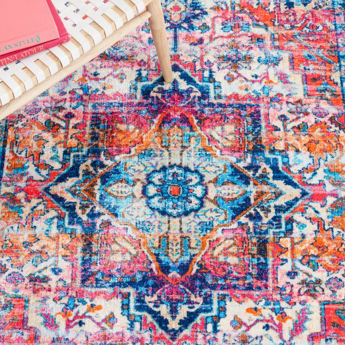 Bahia Transitional Area Rug - 100% Polyester, Non-Slip, Machine Washable, Power Loomed Perfection