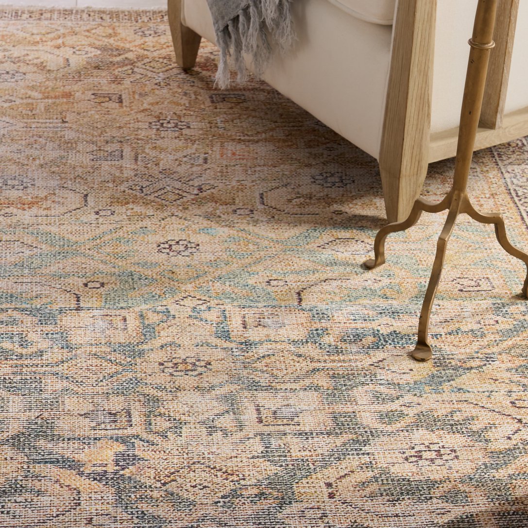 Boheme Atkins BOH13 Power-loomed Indoor Rug - 78% Cotton, 22% Polyester, Vintage Look
