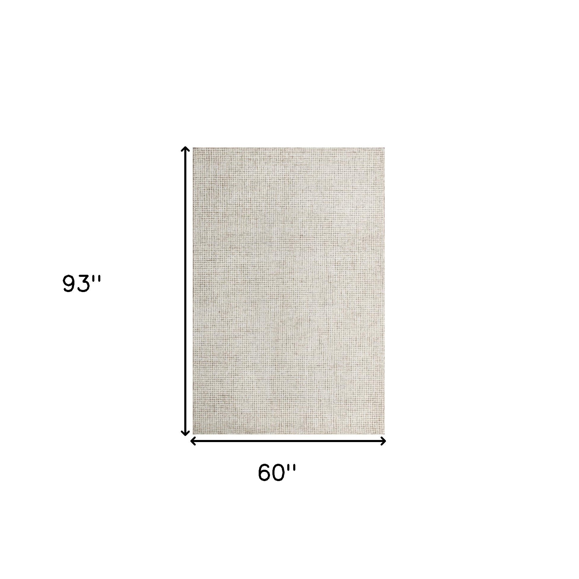 Handmade Blue and Ivory Wool Area Rug - Cozy, Stylish for Neutral Home Decor