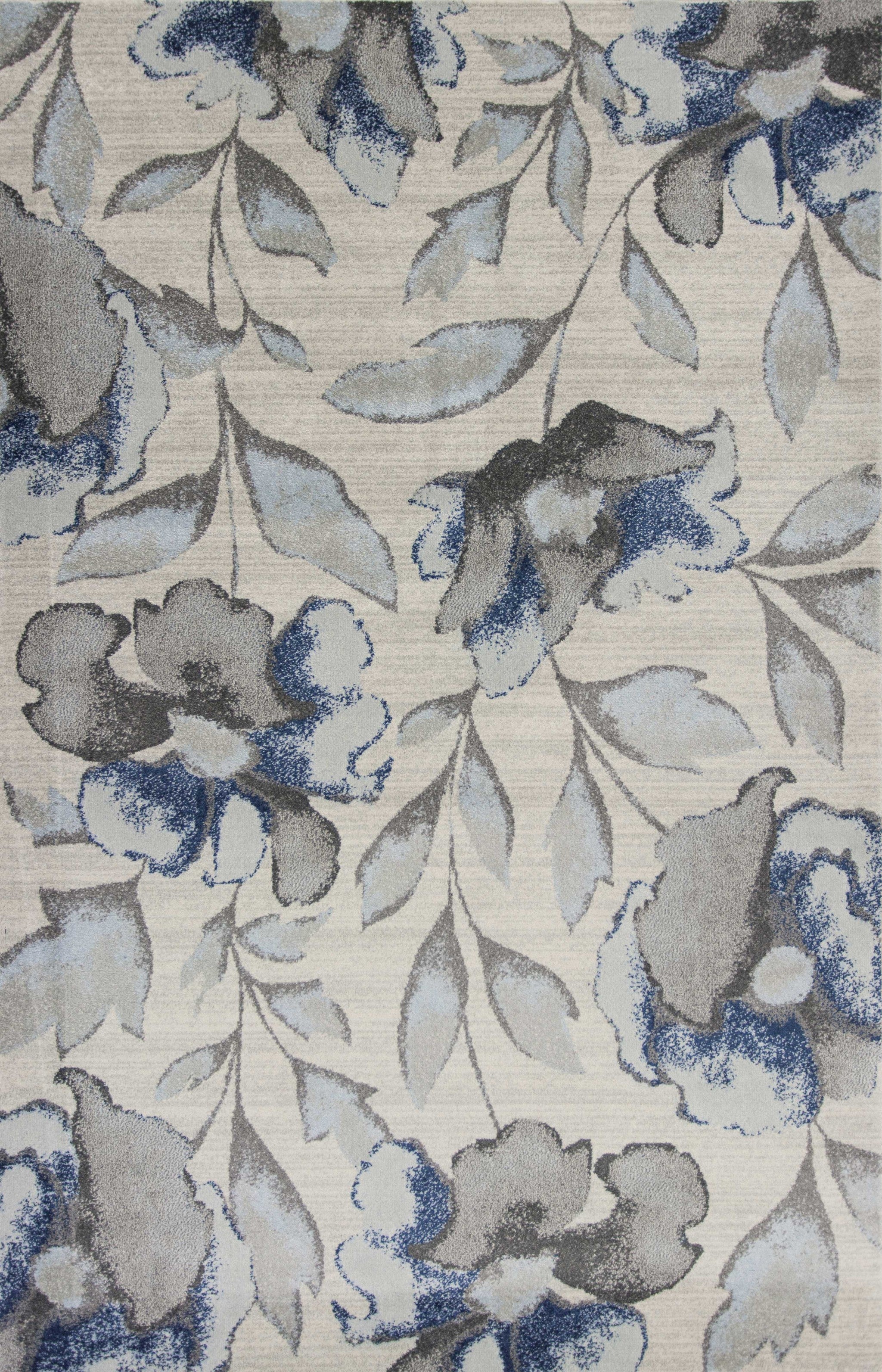 Stylish and Durable Contemporary Blue-Gray Area Rug for Modern Spaces