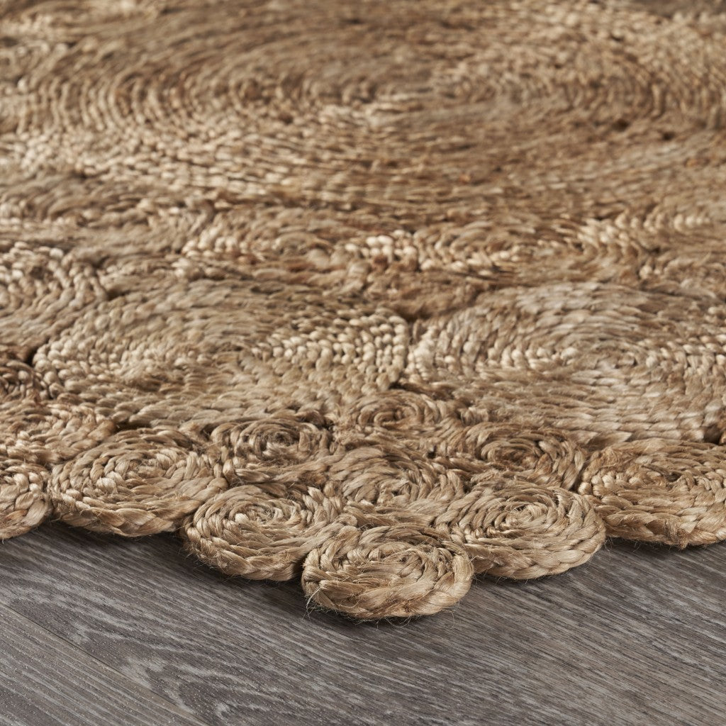 Exquisitely Handmade Jute Area Rug for Eclectic, Cottage, or Farmhouse Decor