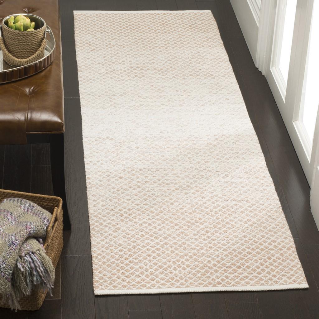Luxurious Hand-Woven Thick Cotton Pile Rug from India for Cozy Homes