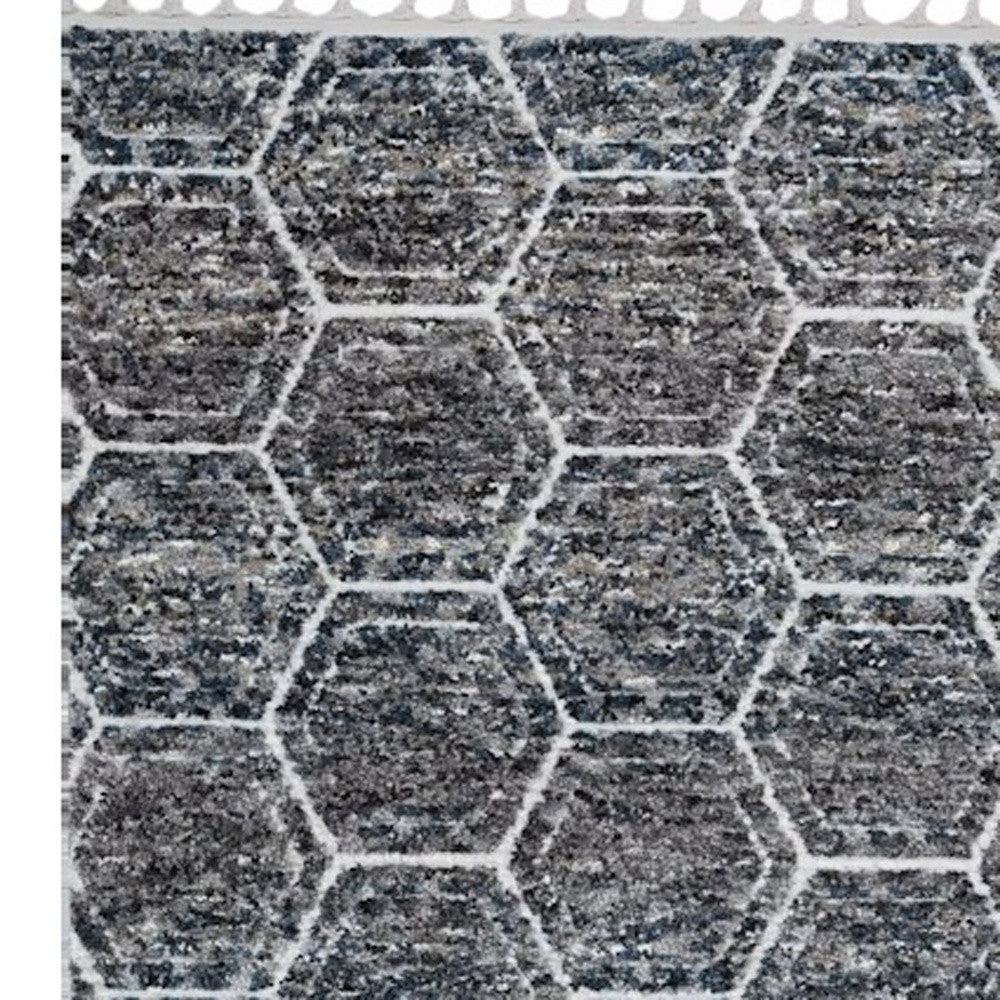 Stylish Modern Machine-Woven Gray Geometric Area Rug for Adding Warmth and Elegance to Any Room Decor