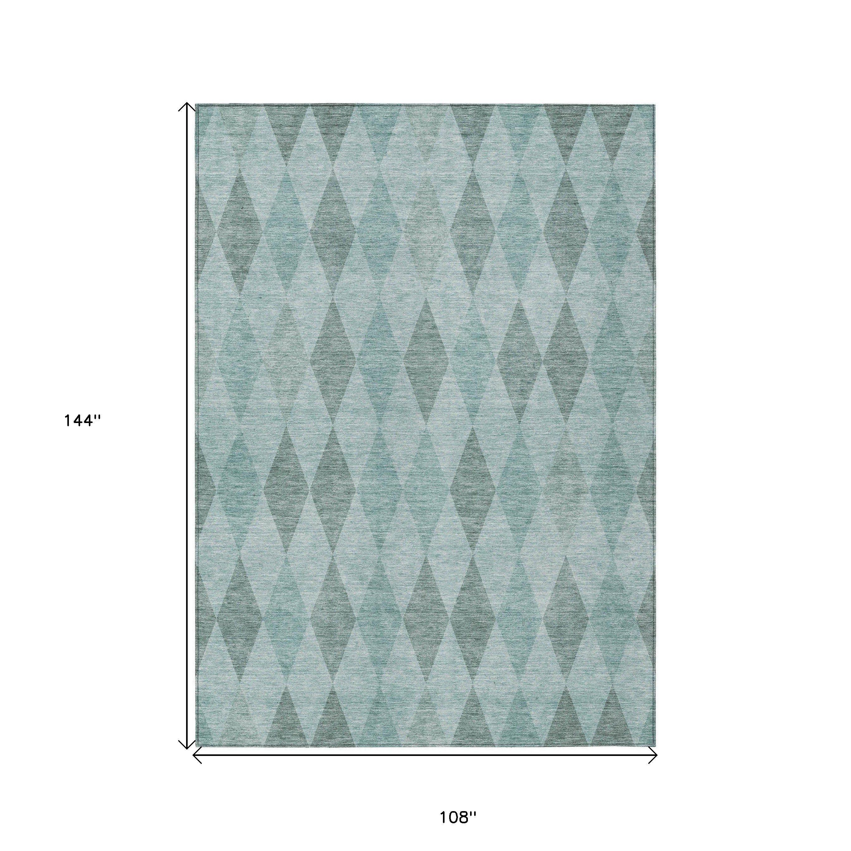 Washable, Stain-Resistant & Non-Skid Geometric Purple Outdoor Runner Rug for Your Space