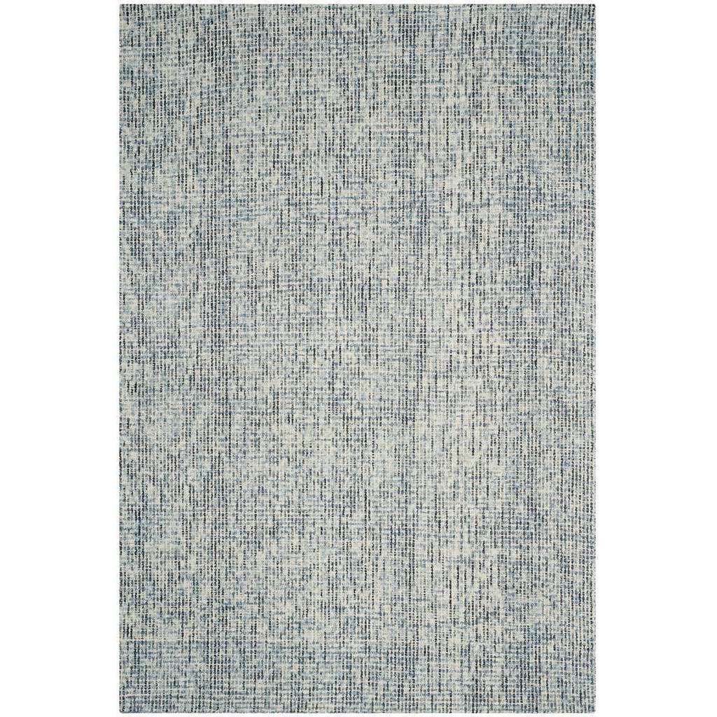 Luxurious Hand-Tufted Abstract Wool Rectangle Rug from India for Elegant Homes