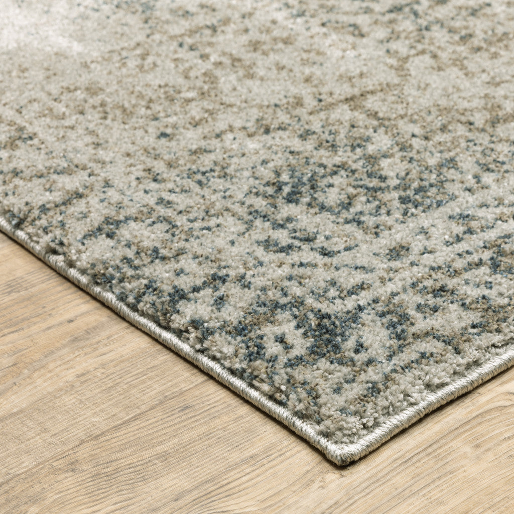 Stain-Resistant Gray Oriental-Style Power Loom Area Runner Rug with Stylish Design for Versatile Home Decor