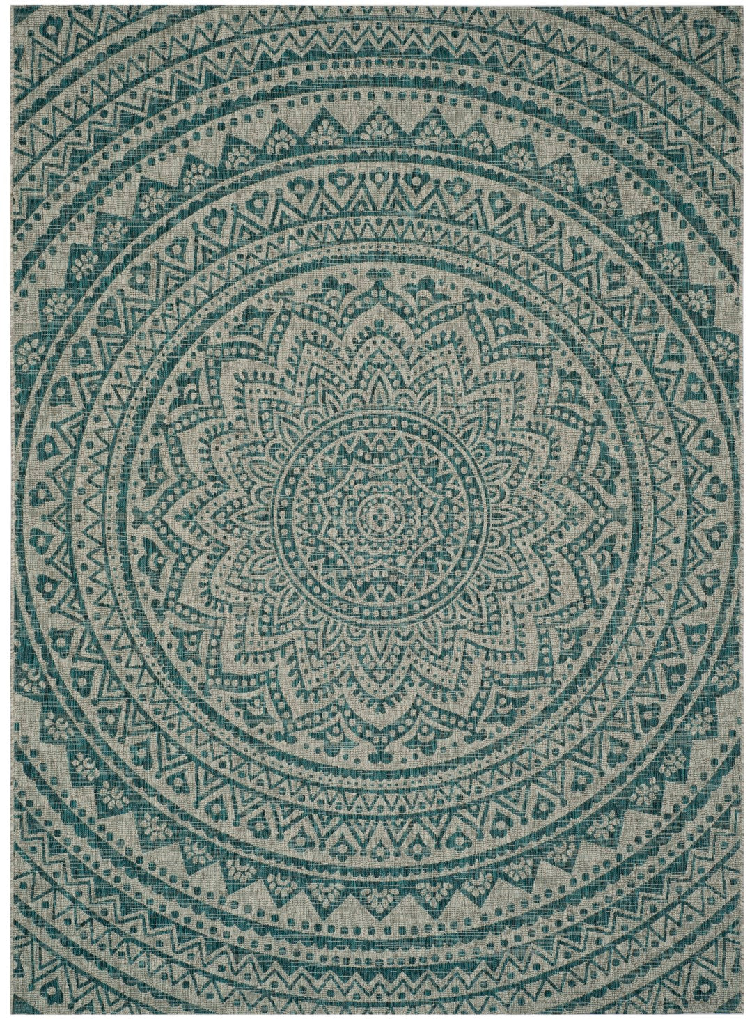 Stylish and Durable Polypropylene Power Loomed Courtyard Rectangle Rug from Turkey