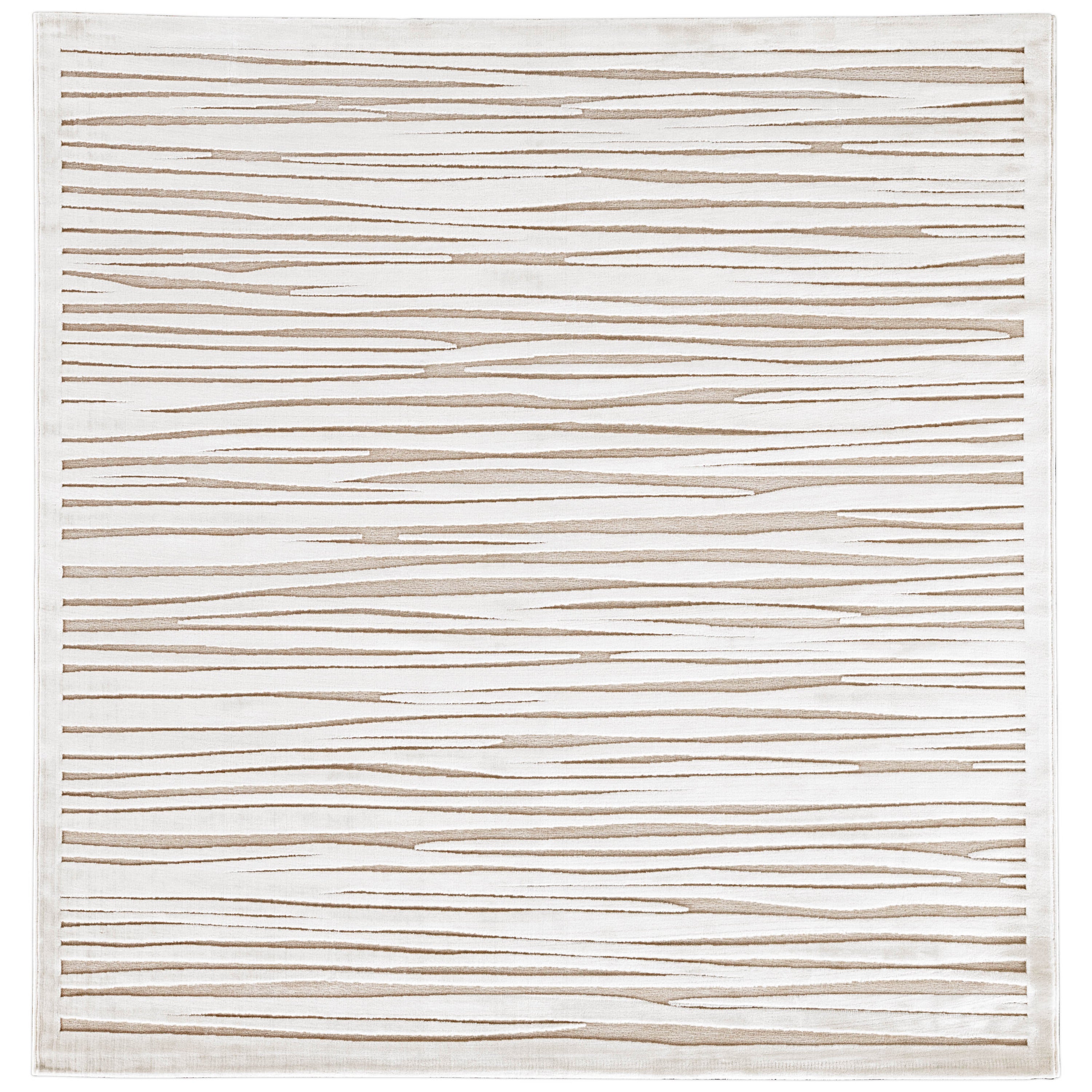 Luxurious Power-Loomed Area Rug with High-Low Texture for Modern Bedrooms
