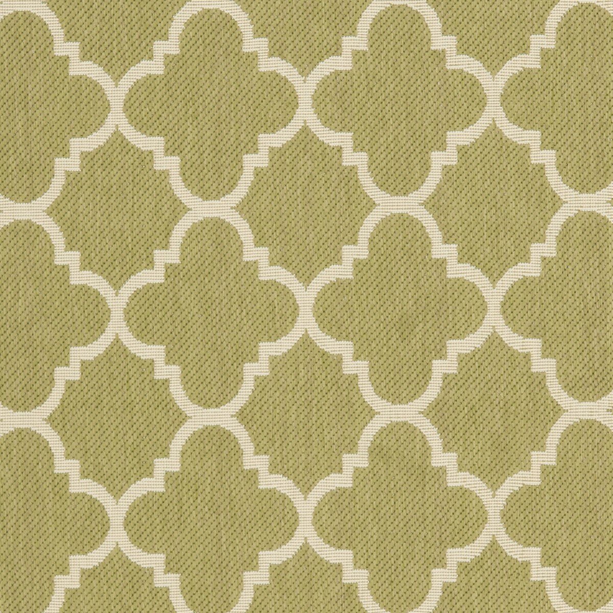 Stylish Courtyard Quatrefoil Pattern Indoor and Outdoor Area Rug with Weather-Resistant and Easy-Clean Features and Elegant Design
