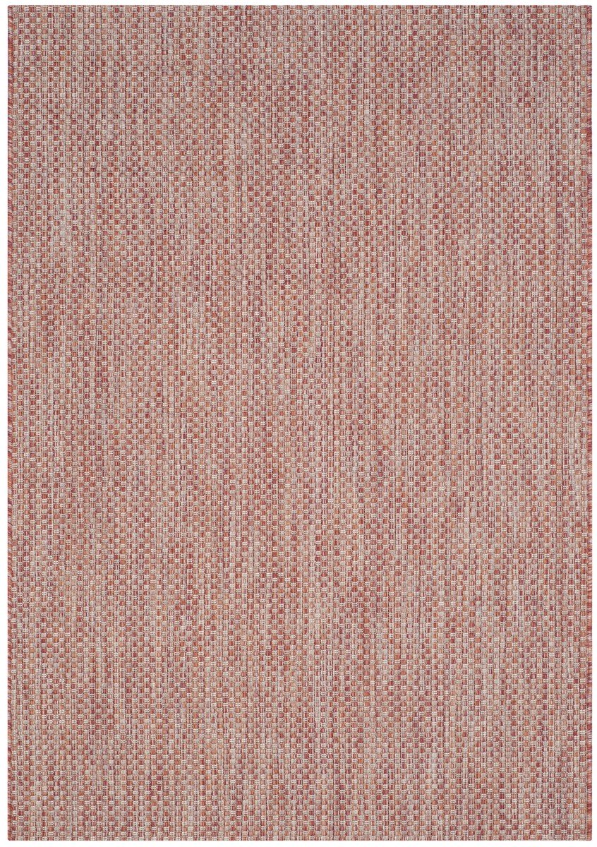 Stylish All-Weather Indoor/Outdoor Power Loomed Checkered Rug for Any Space