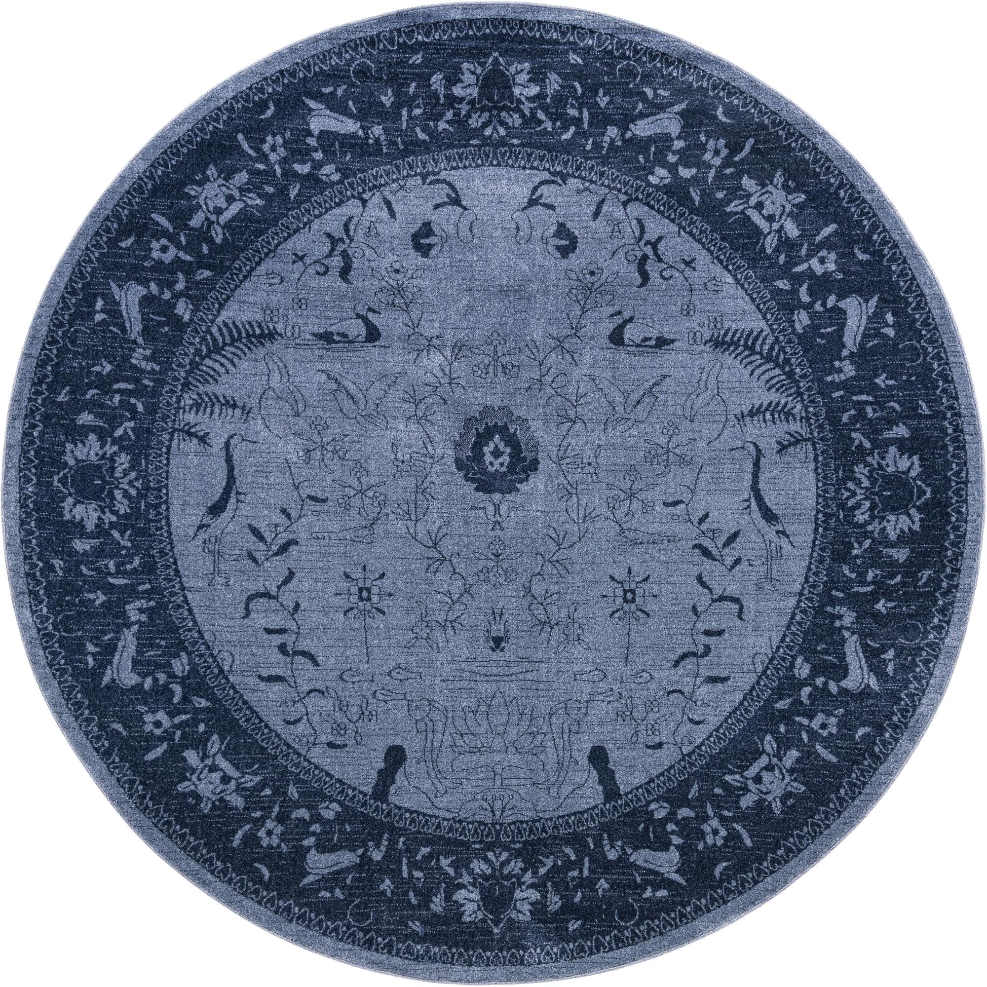 La Jolla Durable Floral Rug - Versatile Home Decor with Stain Resistance and Easy Care