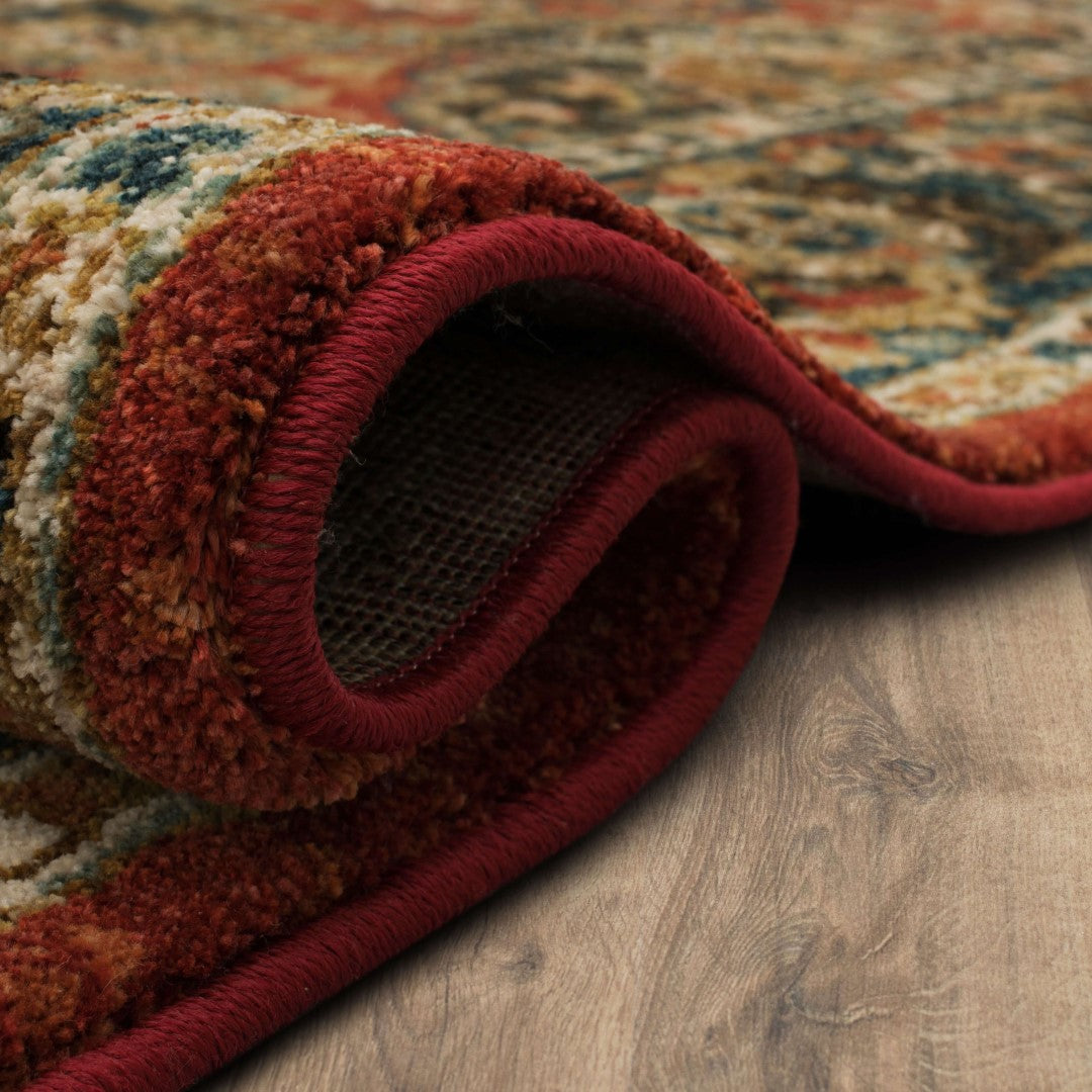 Spice Market Dhahar Ornamental Area Rug - Luxurious, Eco - Friendly, Soft, and Low - Maintenance