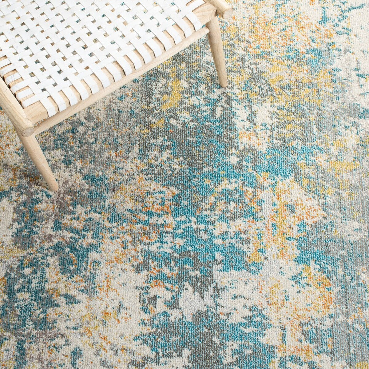 Stylish and Durable Madison Contemporary Flat - Woven Polypropylene Area Rug Imported from Turkey, Easy to Maintain