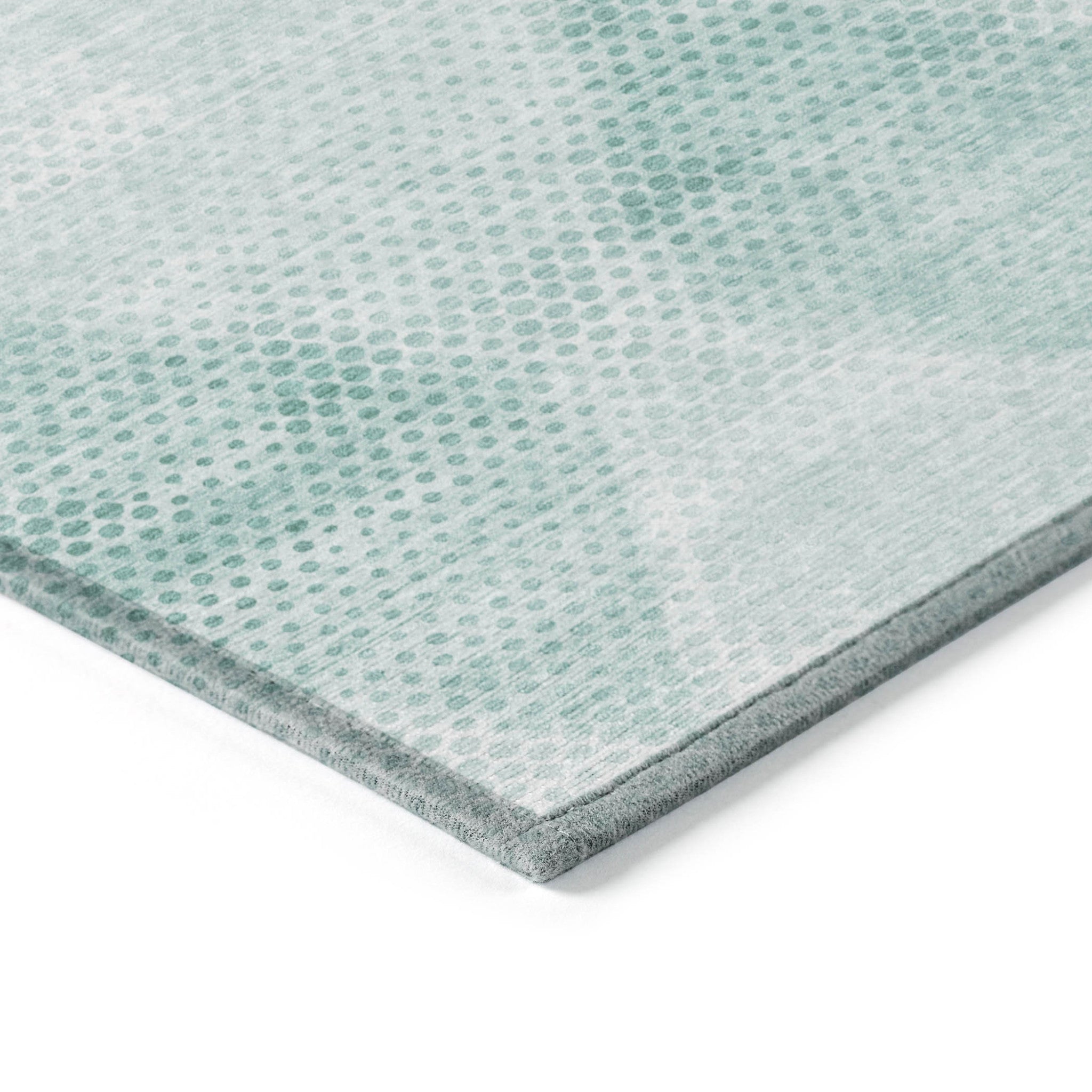 Stylish Blue Geometric Washable & Stain-Resistant Runner Rug for Indoor/Outdoor Spaces