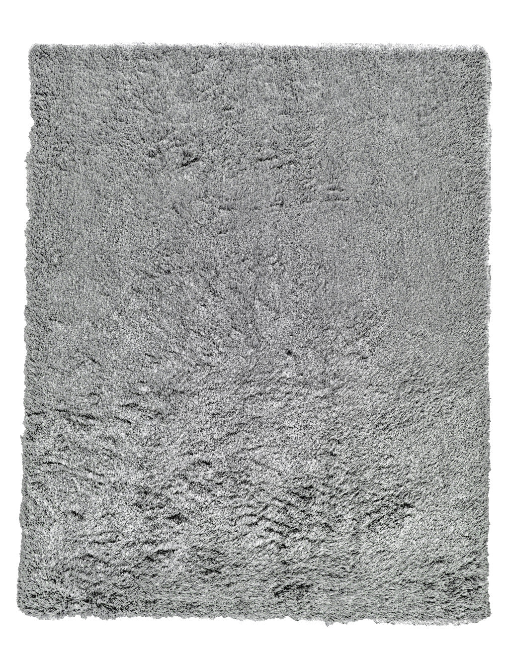 Soft, Stain-Resistant Gray Shag Area Rug for Elegant Home Decor