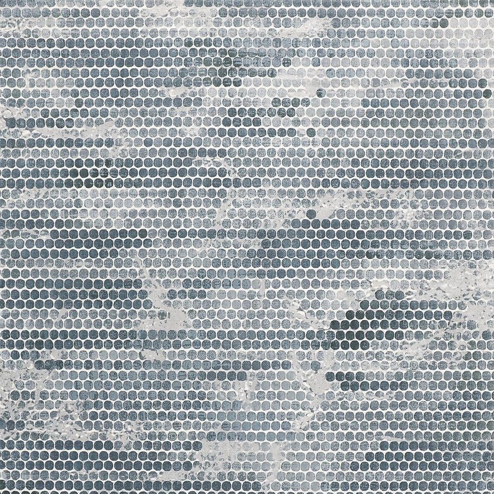 Stylish and Practical Blue and Gray Polka Dot Area Rug - Stain Resistant, Ideal for Spaces with Kids and Pets