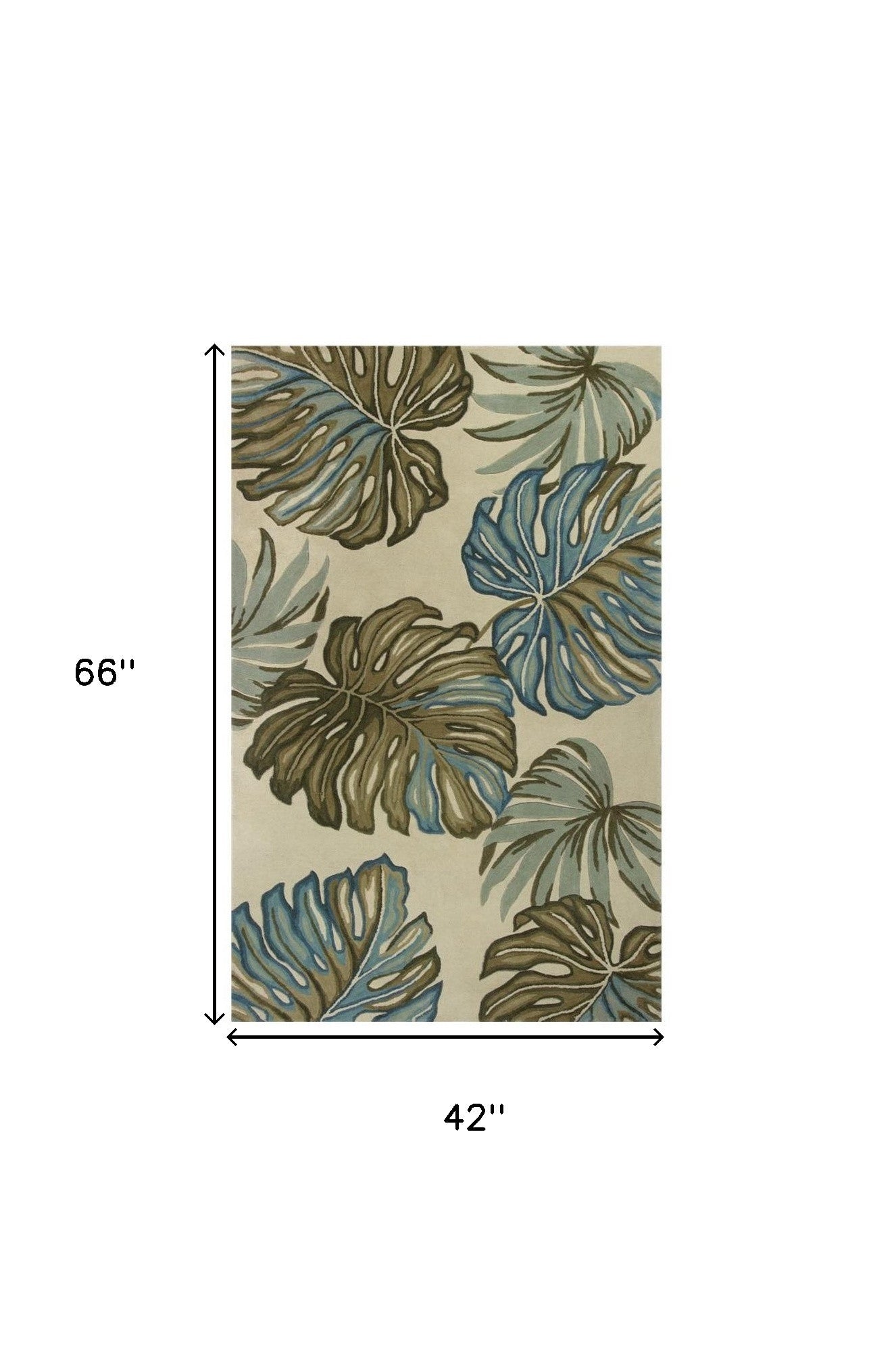 Soft Wool Hand-Tufted Area Rug with Vintage Finish and Striking Floral Design