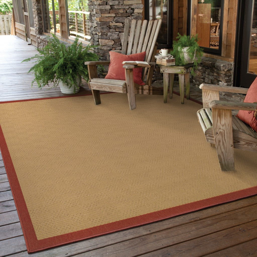 Versatile 7x10-Foot Beige Indoor-Outdoor Area Rug for a Stylish Space