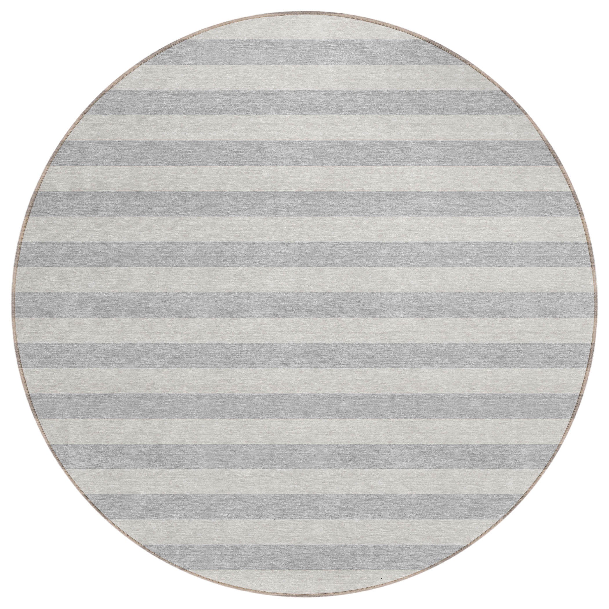 Stylish Washable and Stain - Resistant Coffee Striped Indoor - Outdoor Runner Rug