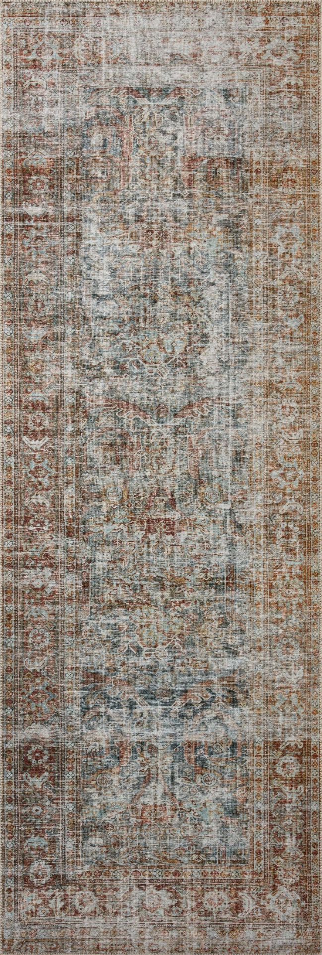 Jules Vintage-Style Traditional Polyester Rug - Power Loomed, 100% Polyester Pile, Durable for Any Room Decor