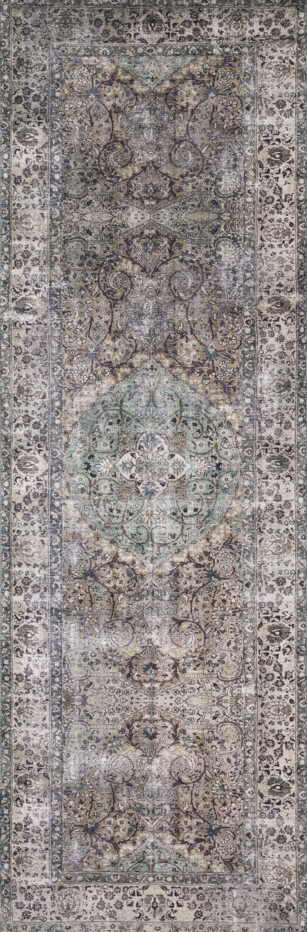 Layla Traditional Power Loomed Rug - Elegant 100% Polyester with Old - World Timelessness