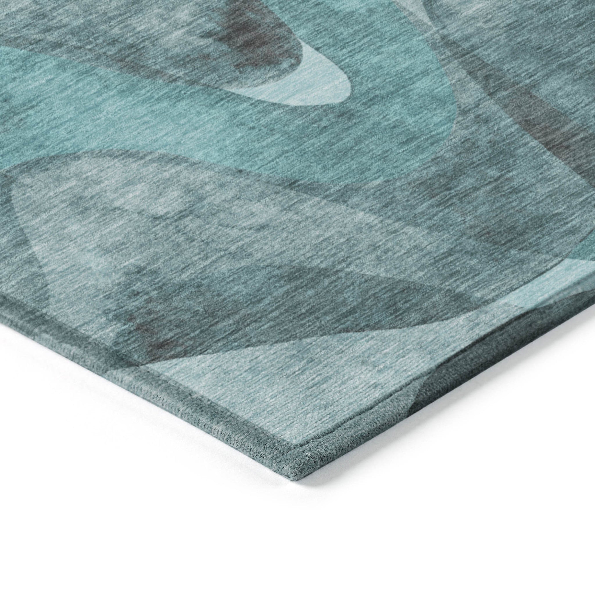 Modern Abstract Washable Non-Skid Purple Runner Rug for Indoor & Outdoor Use