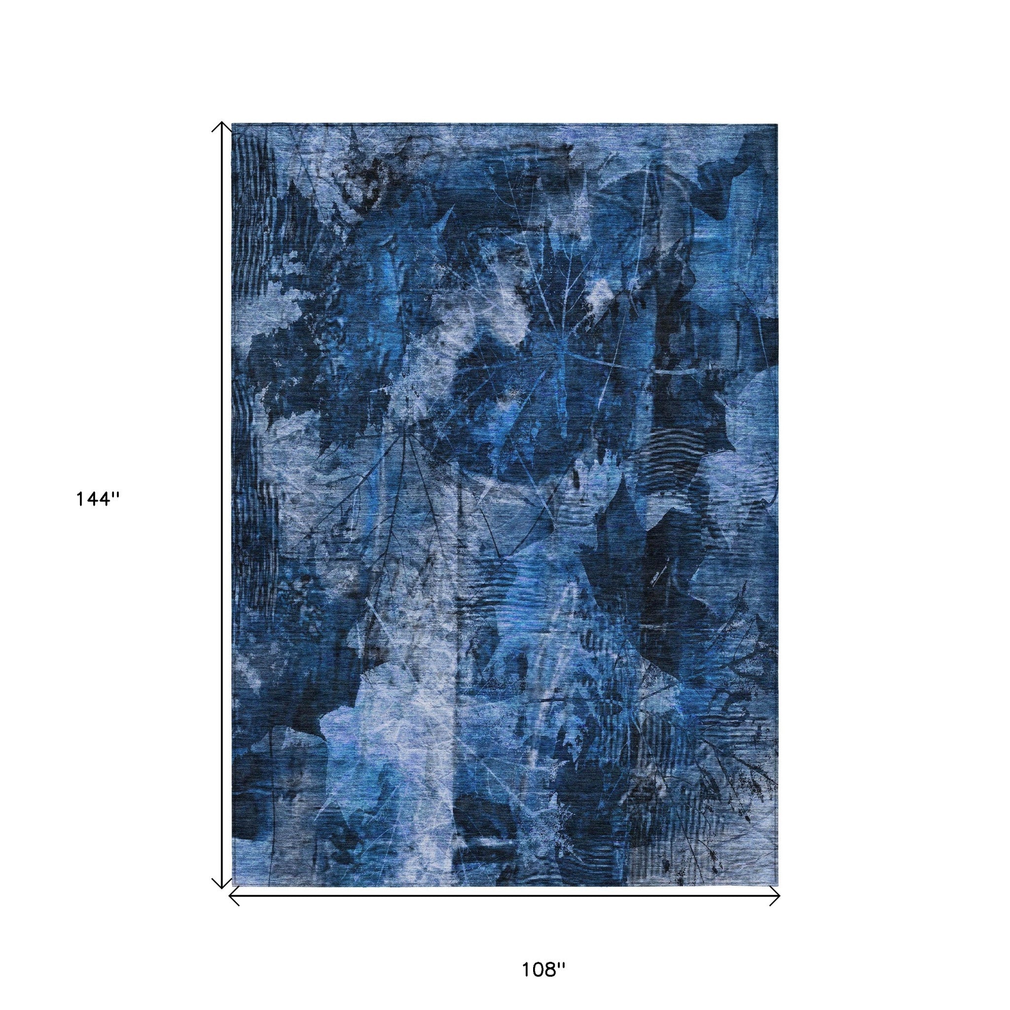 Elegant and Stylish Outdoor and Indoor Floral Non-Slip Washable and Stain-Resistant Runner Rug for Any Living Space
