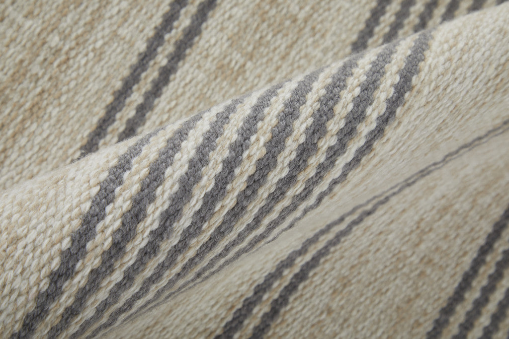 Stylish Modern Hand - Woven Stain - Resistant Area Rug with Striped Design for Comfortable Home Decor