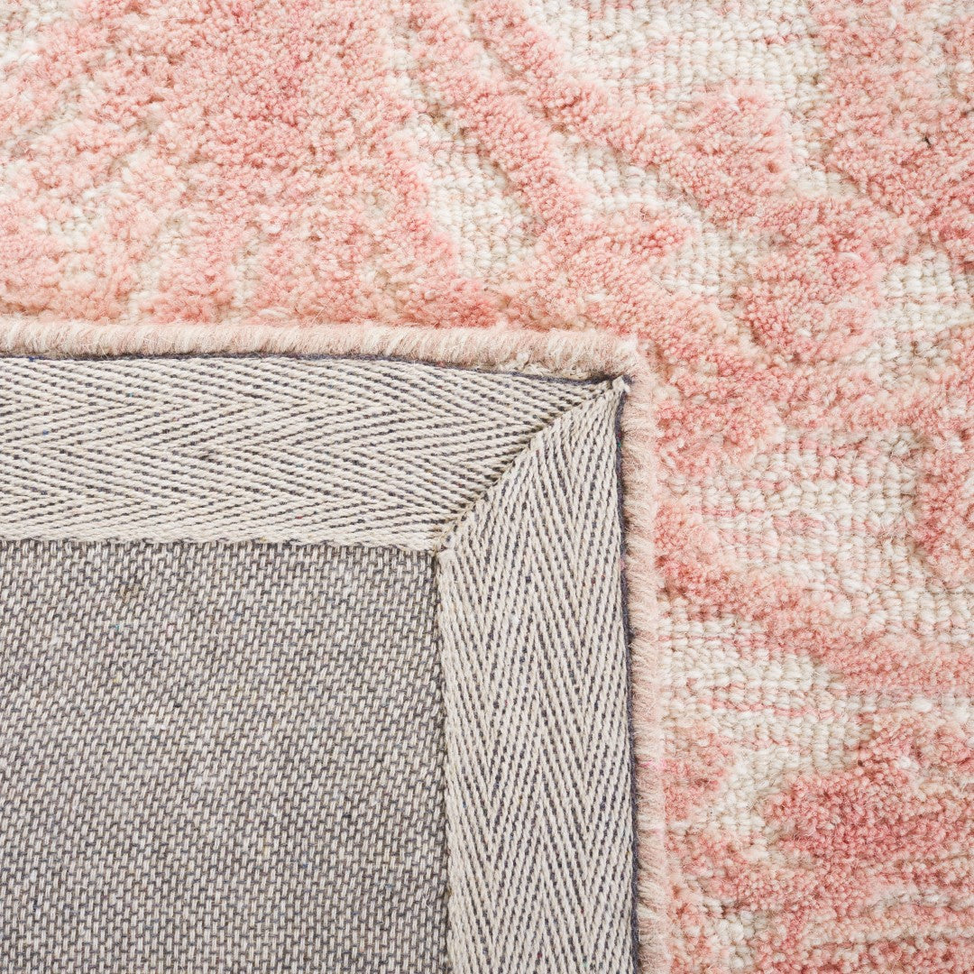 Exquisite Indian Hand-Tufted Wool and Cotton Rug with Latex Backing