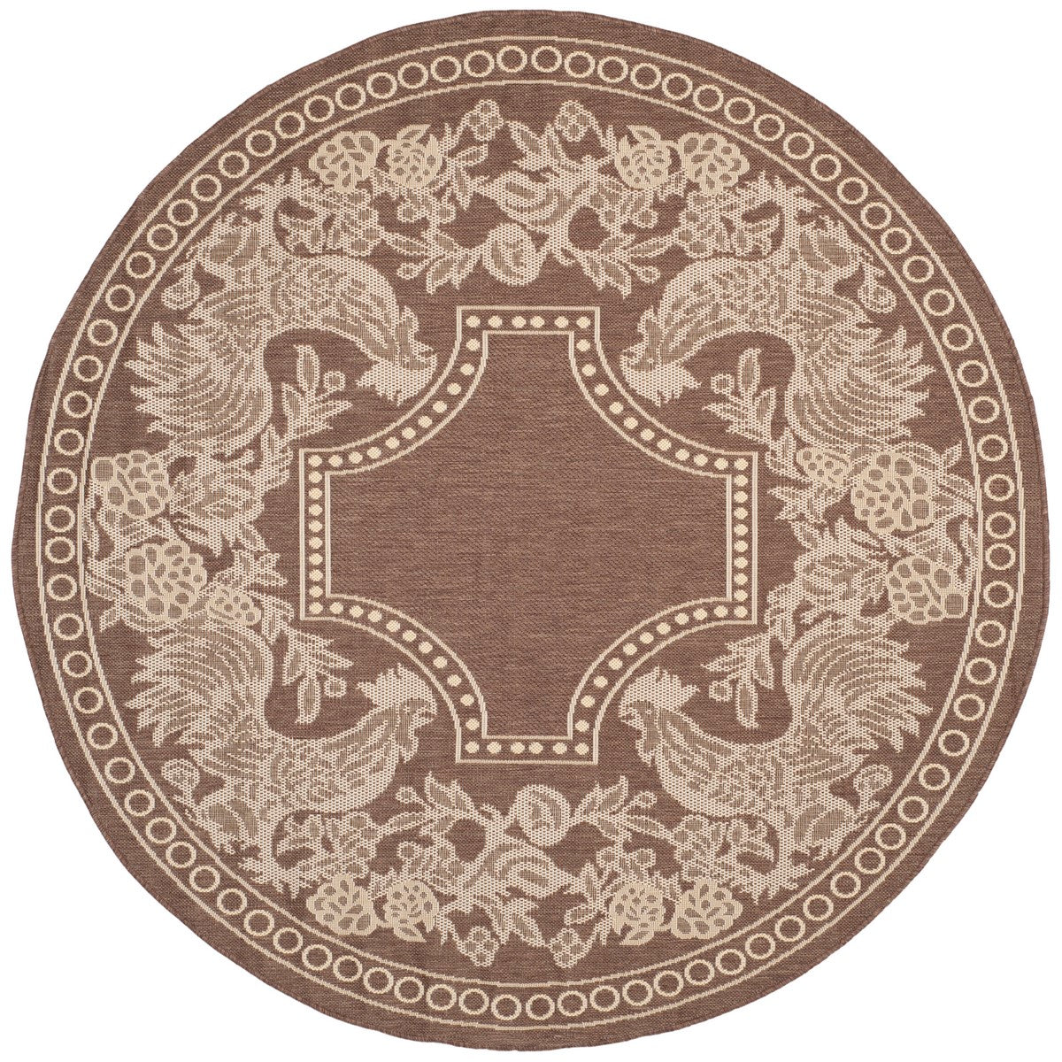 Transitional Indoor/Outdoor Rug with Updated Onion Dome Design for High-Traffic Zones