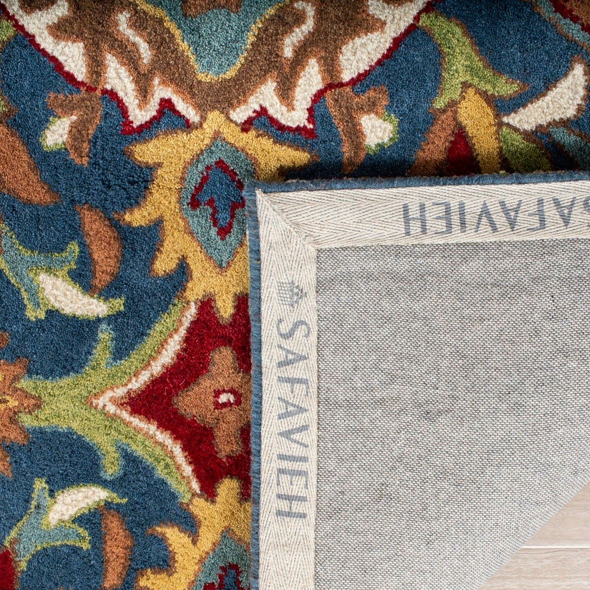 Luxurious Indian Hand-Tufted Wool Rug with 12mm Pile for Enduring Elegance