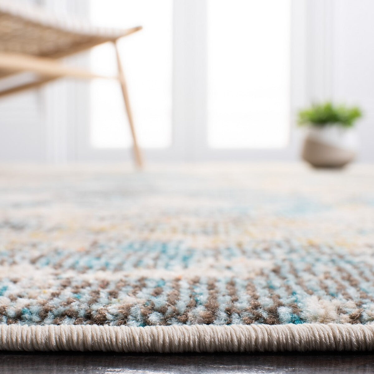Stylish and Durable Madison Contemporary Flat - Woven Polypropylene Area Rug Imported from Turkey, Easy to Maintain