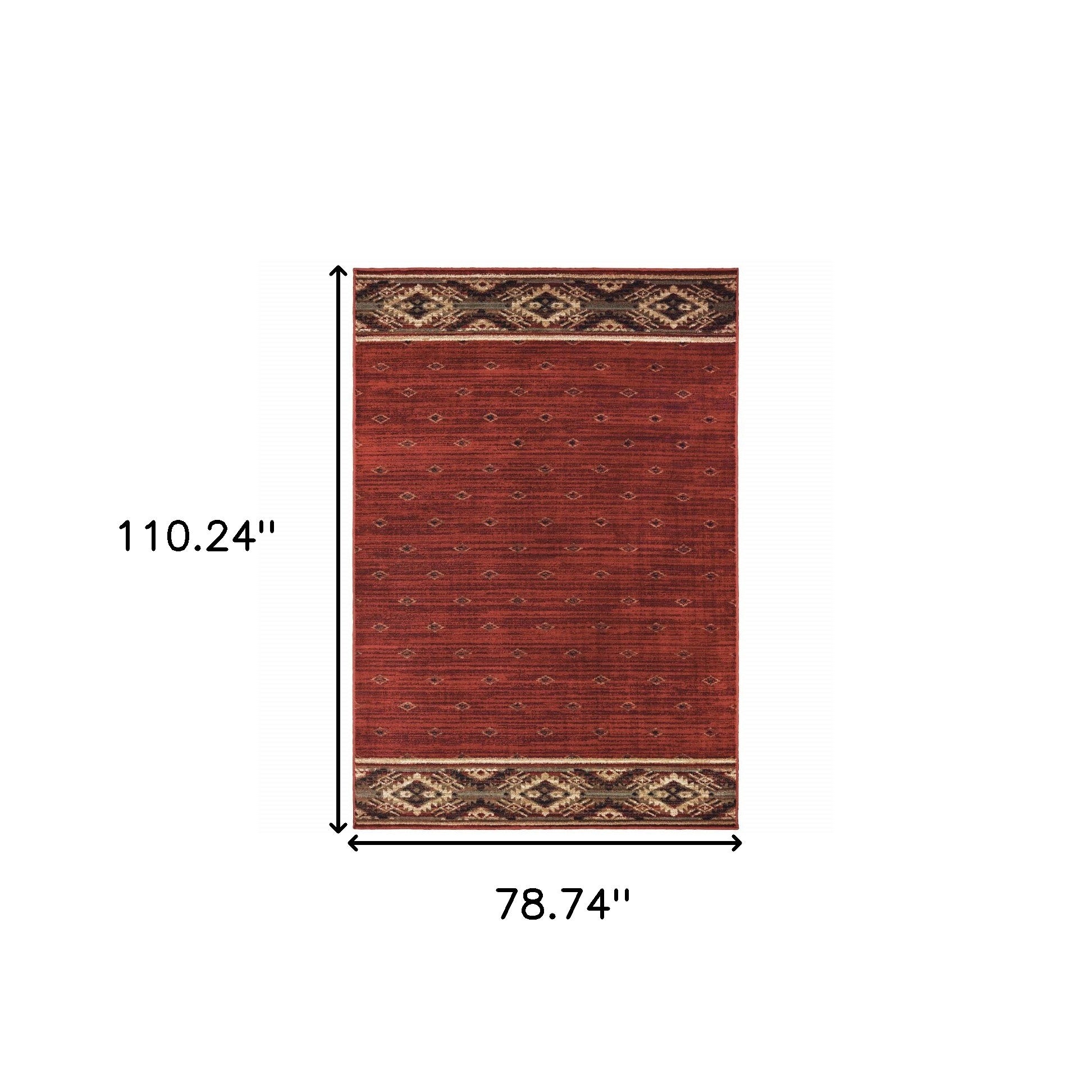 Southwestern Style Runner Rug with Stain-Resistant Feature - Exquisite Berry Gold and Ivory Design for Fashionable Spaces