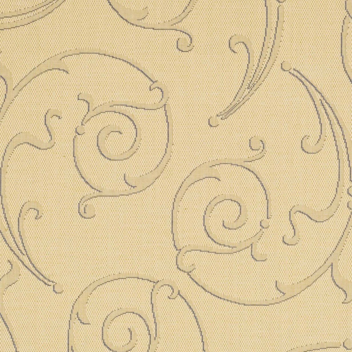Stylish Courtyard Decor - Luxurious Power Loomed Indoor and Outdoor Area Rug Featuring an Elegant Vine Scroll Pattern