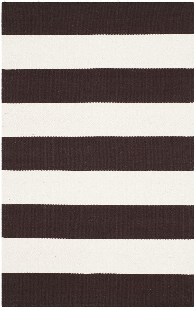 Montauk Handmade Cotton Flat Weave Rug with Stylish Ikat Tie - Dye Pattern Ideal for Coastal or Contemporary Residences