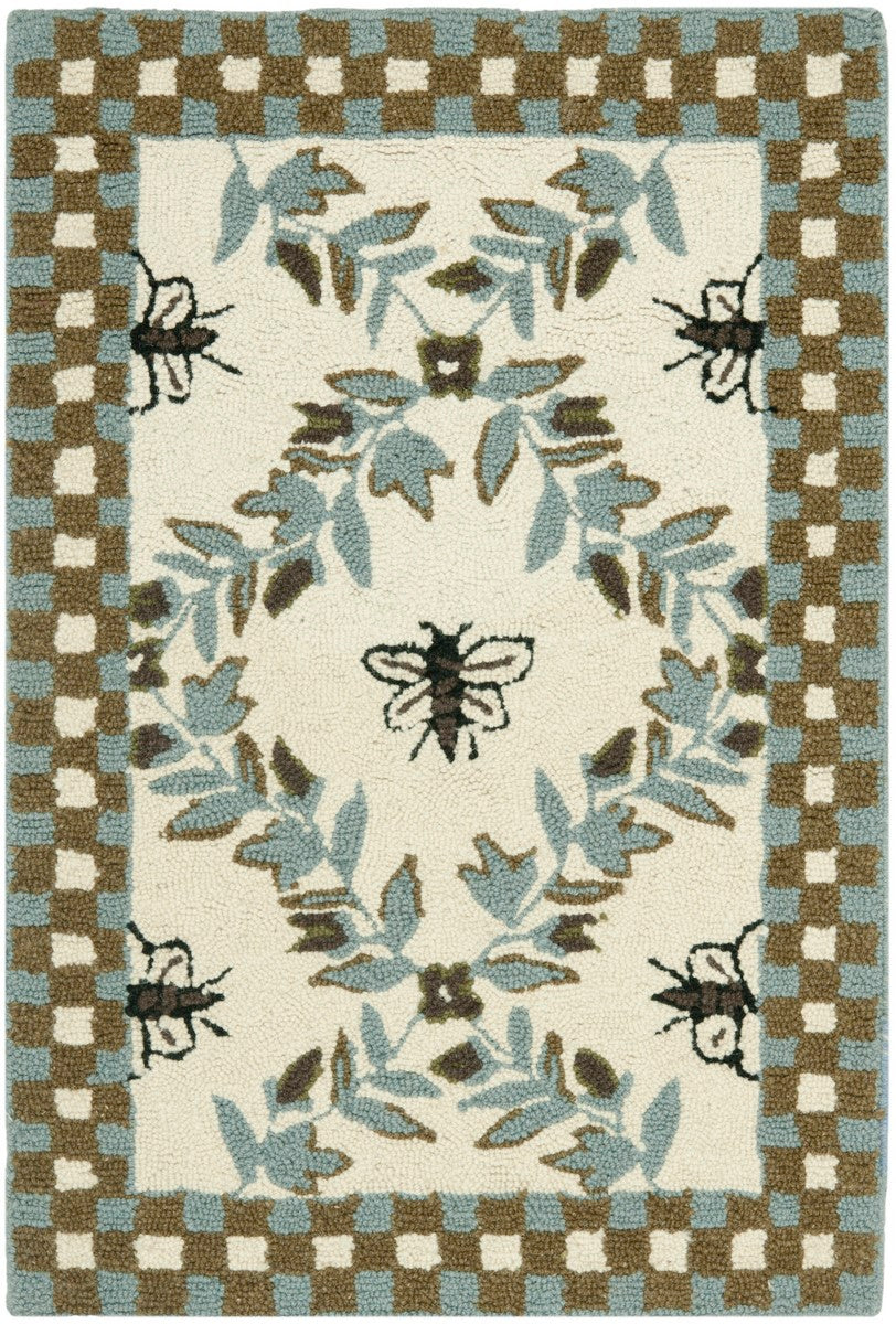 Exquisite Chelsea Hand-Hooked Wool Rug with Durable Cotton Backing for Timeless and Elegant Home Decor